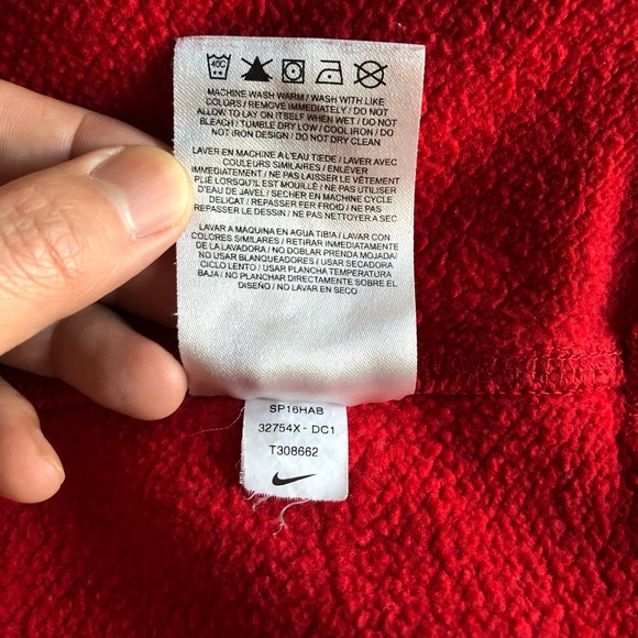 Nike Washington Nationals Baseball Red Hoodie Sweater Top Shirt Men women unisex - Picture 9 of 11